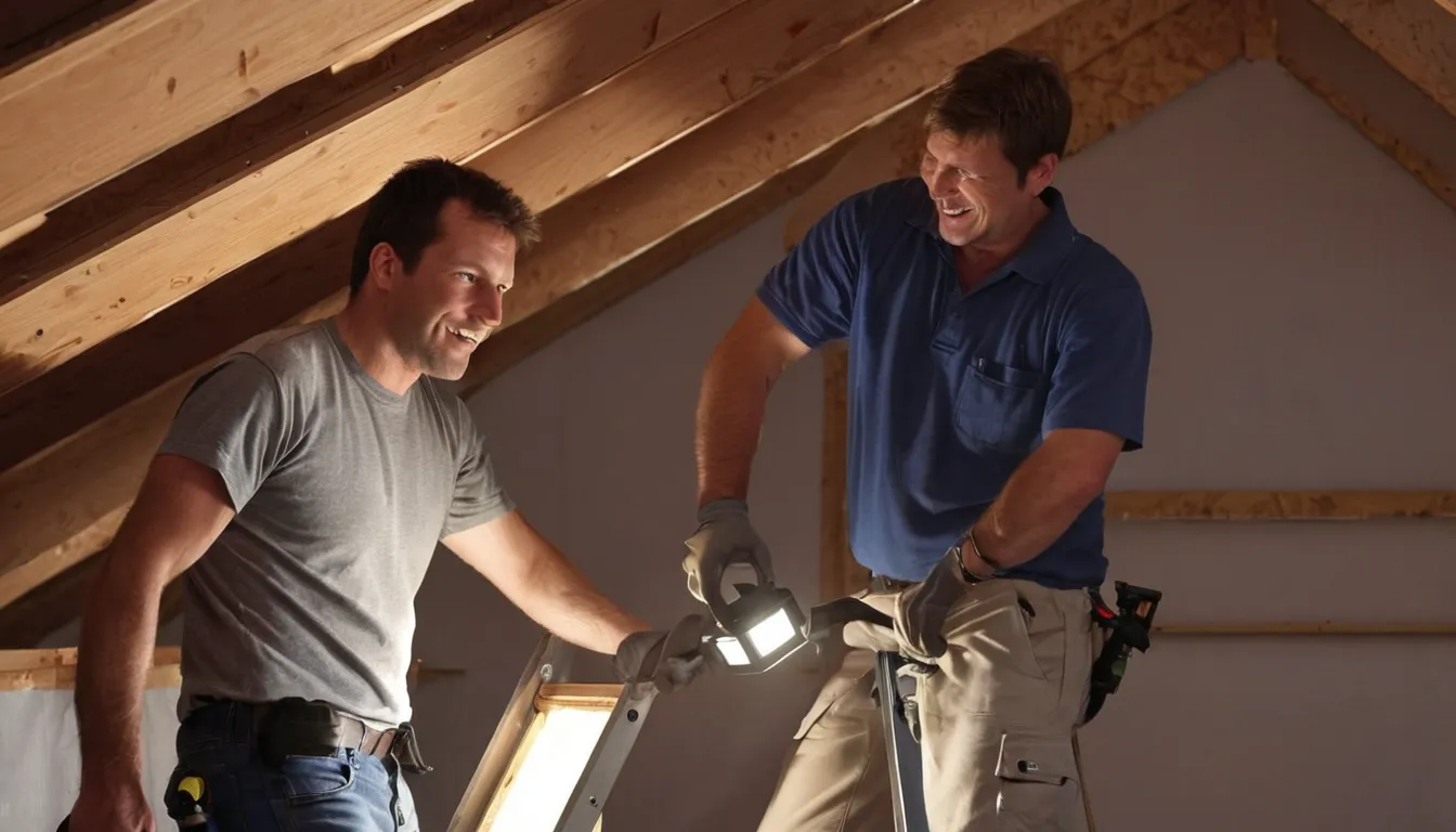 Local provider inspecting an attic for rodent and wildlife entry points in a Cottage Grove home